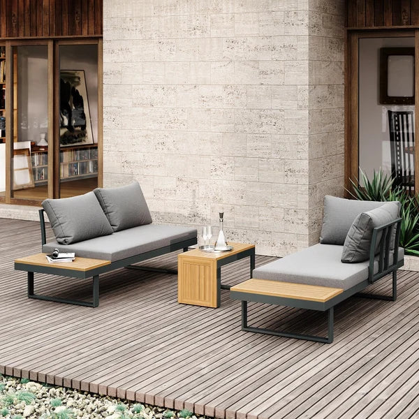 Serena's 3-Piece Sectional Outdoor Sofa Set