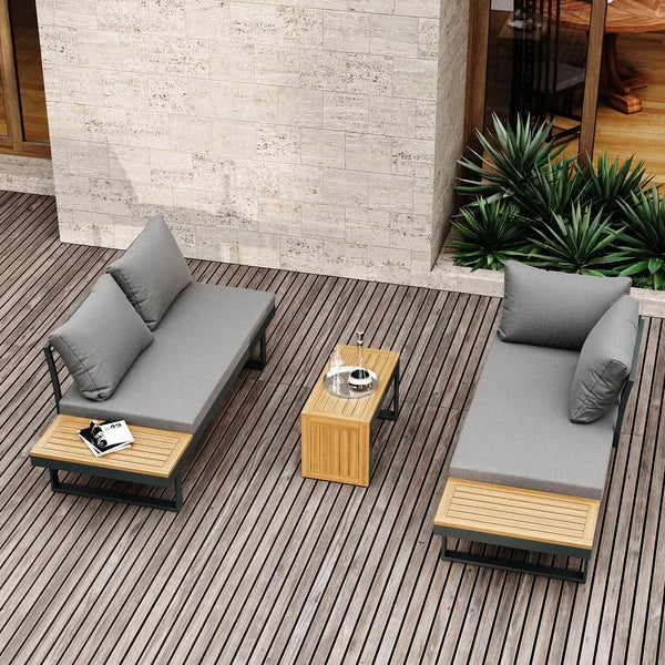 Serena's 3-Piece Sectional Outdoor Sofa Set