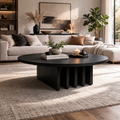 Suleman Round Wood Coffee Table 