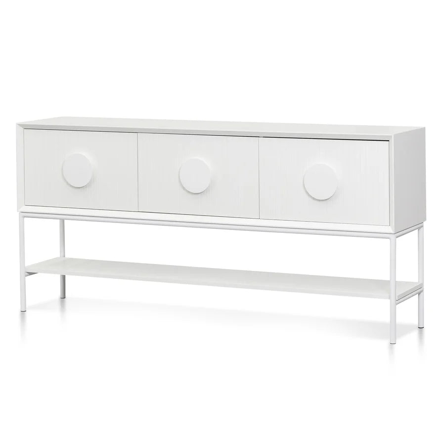Top-down image of Sylph Console Table revealing spacious rectangular surface and refined finish