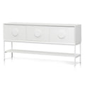 Top-down image of Sylph Console Table revealing spacious rectangular surface and refined finish