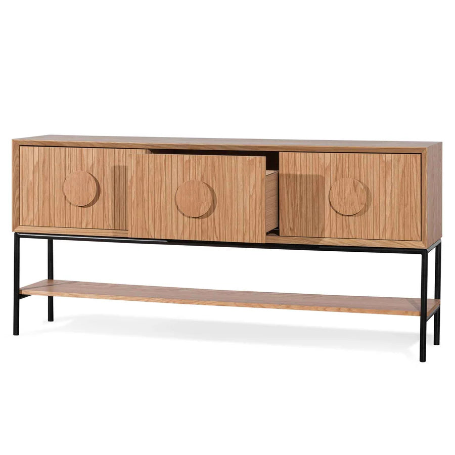 Top-down image of Sylph Console Table revealing spacious rectangular surface and refined finish