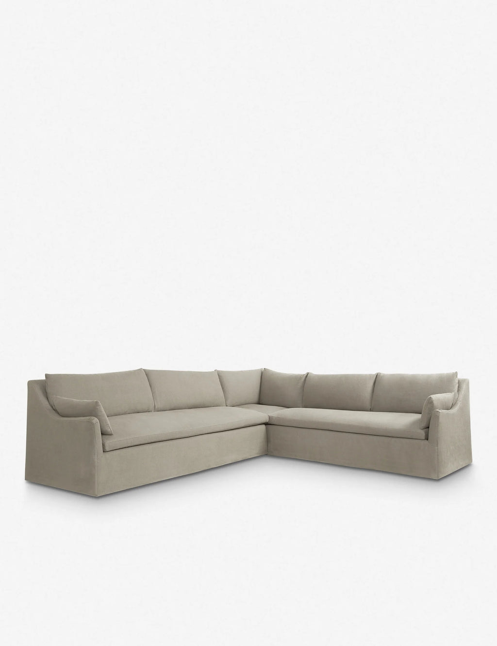 Side profile of Yuri Sofa with low armrest and plush backrest, perfect for relaxed lounging
