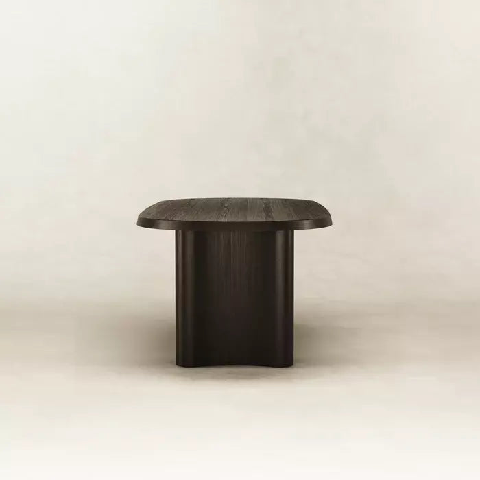 Side view of Black Zora Dining Table
