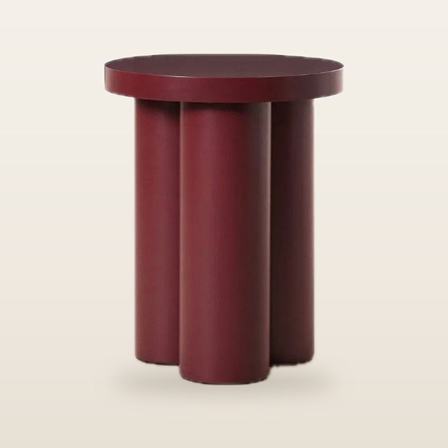 Aliya Burgandy Side Table