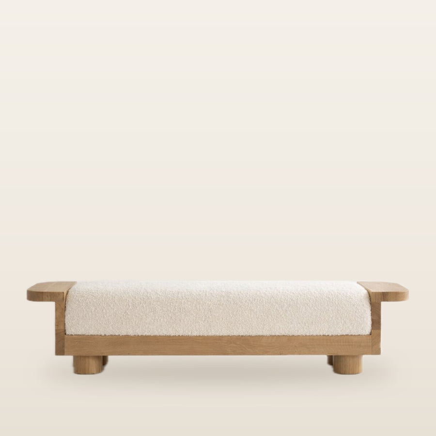 Caroline Wood Bench - AL HAYAT