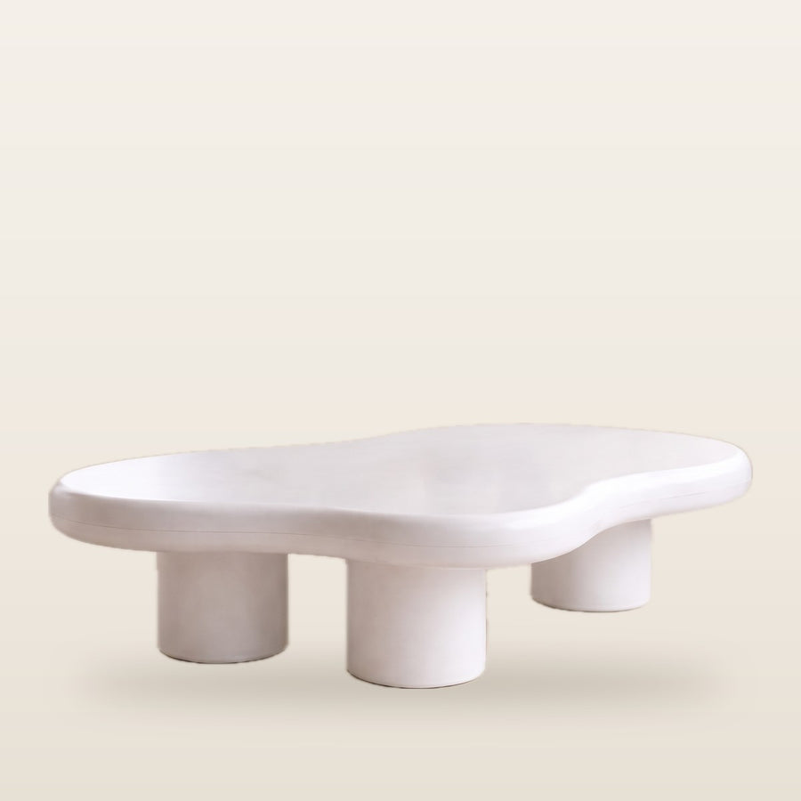white coffee table