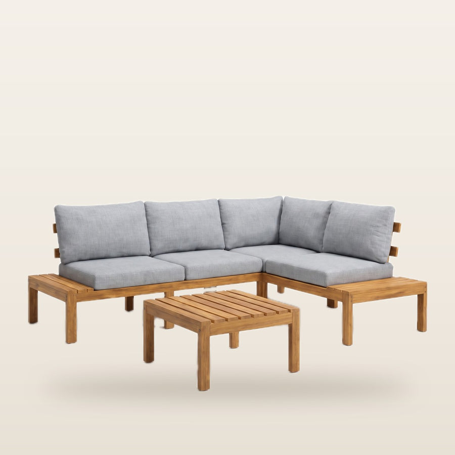 Harmony 3 piece Sectional Set / Teak Wood
