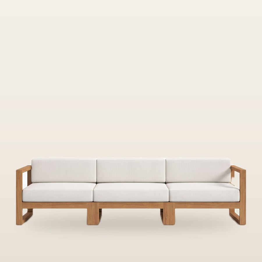 Oakland 3-Person Outdoor Seating | Teak Wood