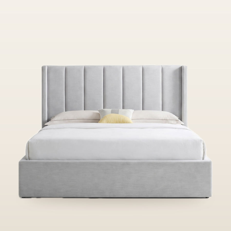 Yuuki Velvet Panel Bed