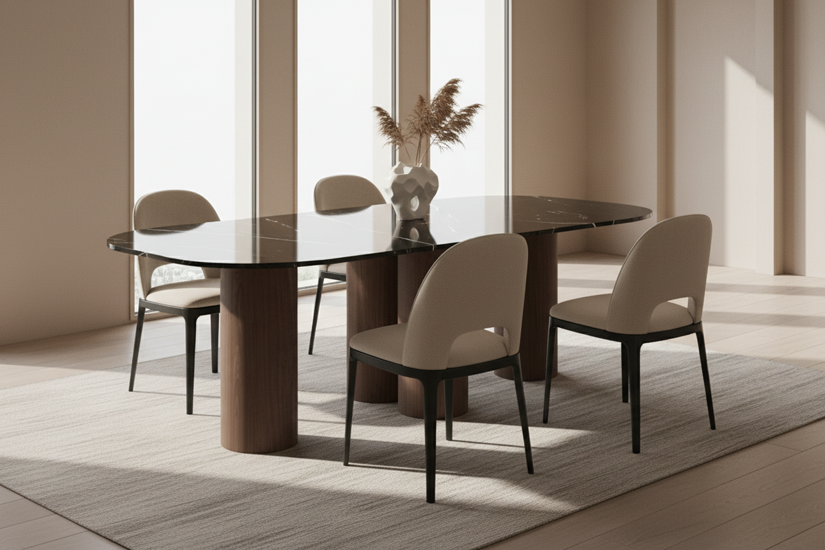 Marina Marble Capsule Dining Table