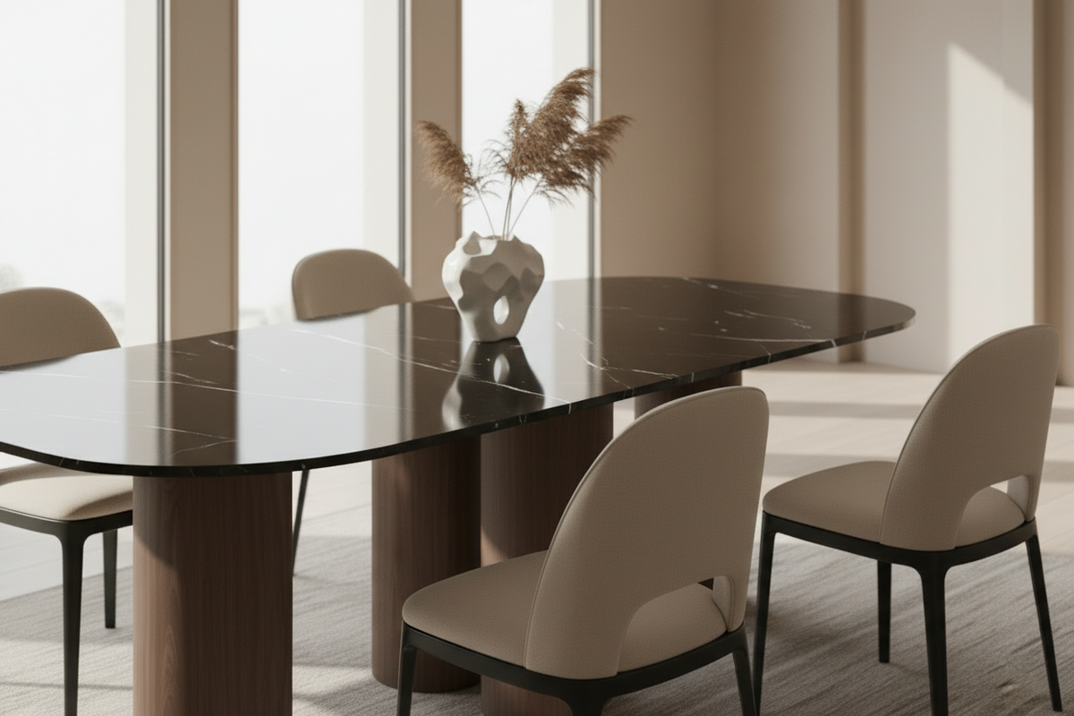 Marina Marble Capsule Dining Table