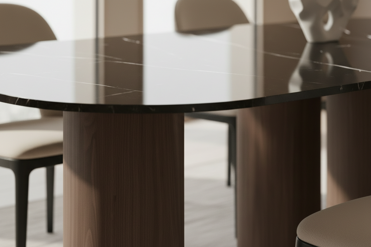 Marina Marble Capsule Dining Table