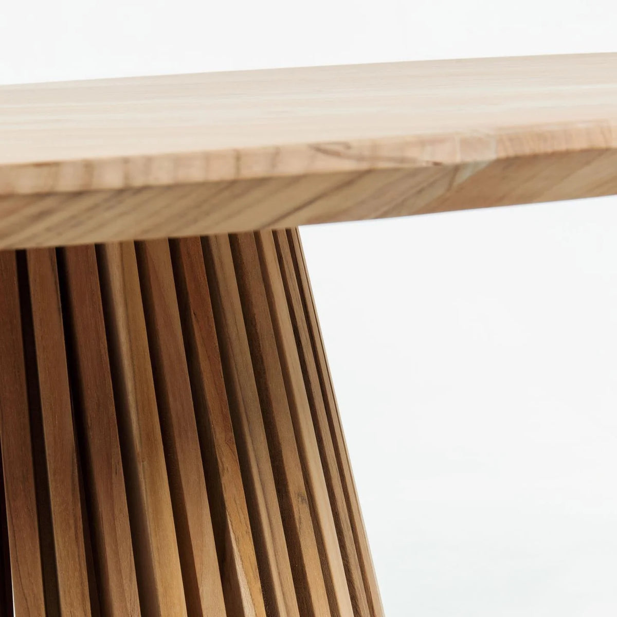 Round Ashly Solid Beech Wood Table