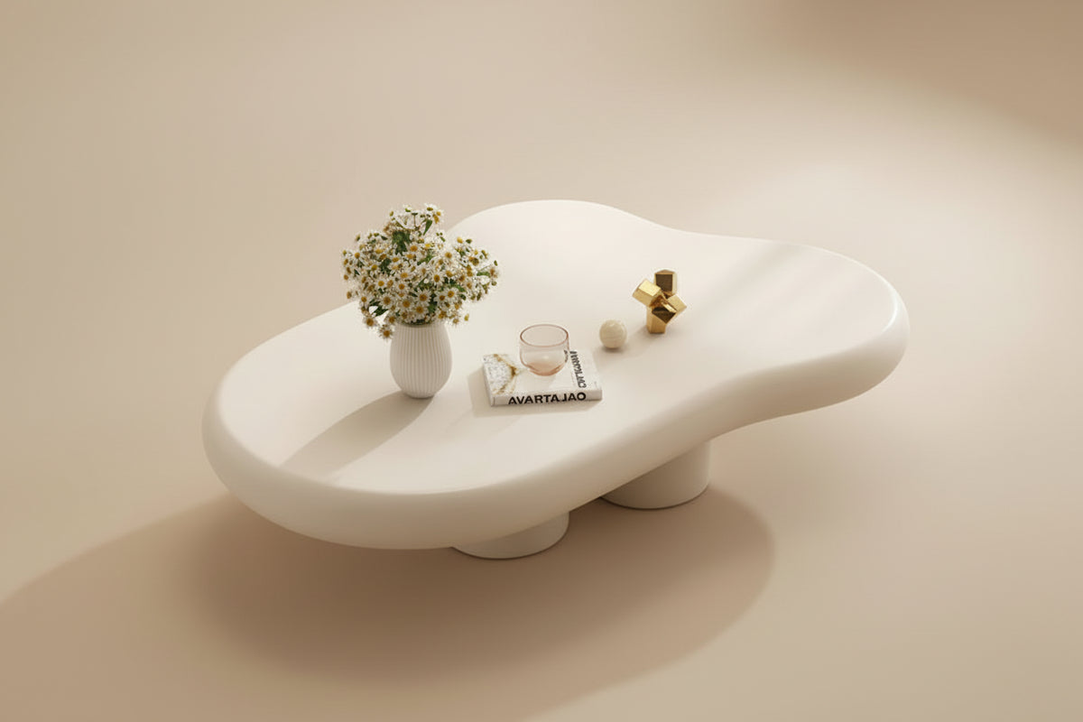 Faro coffee table with in a living room setting