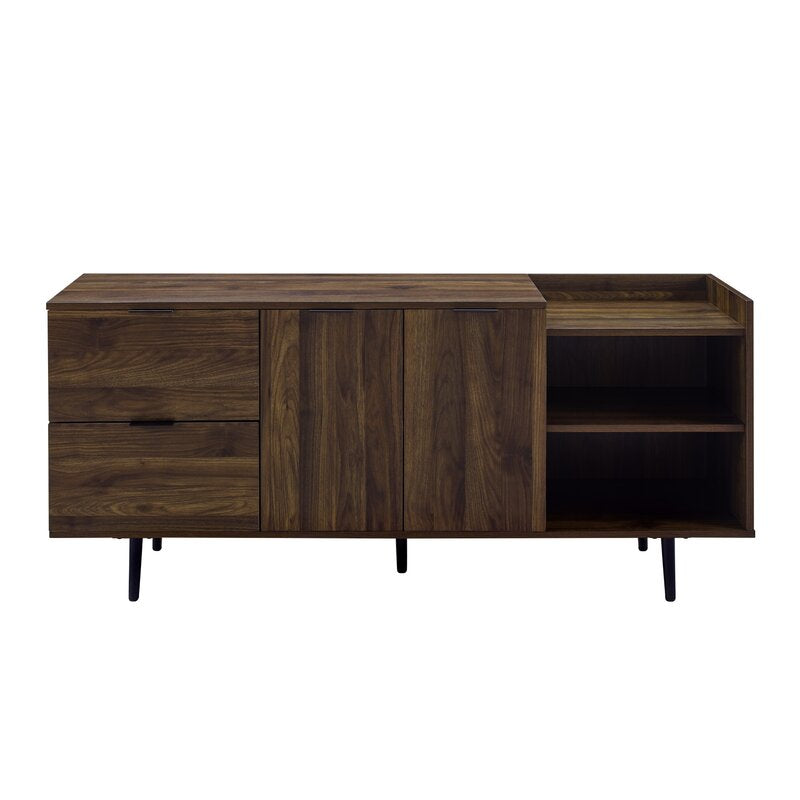 Straight-on view of Pillar TV Stand